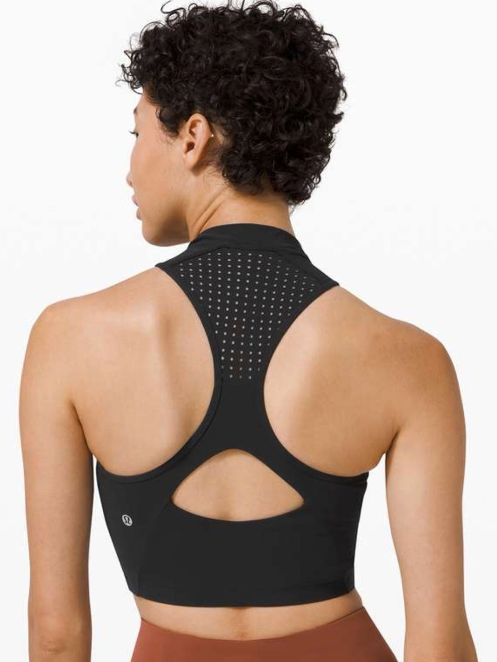 lululemon athletica Black Perforated Racerback Sports Bra✨